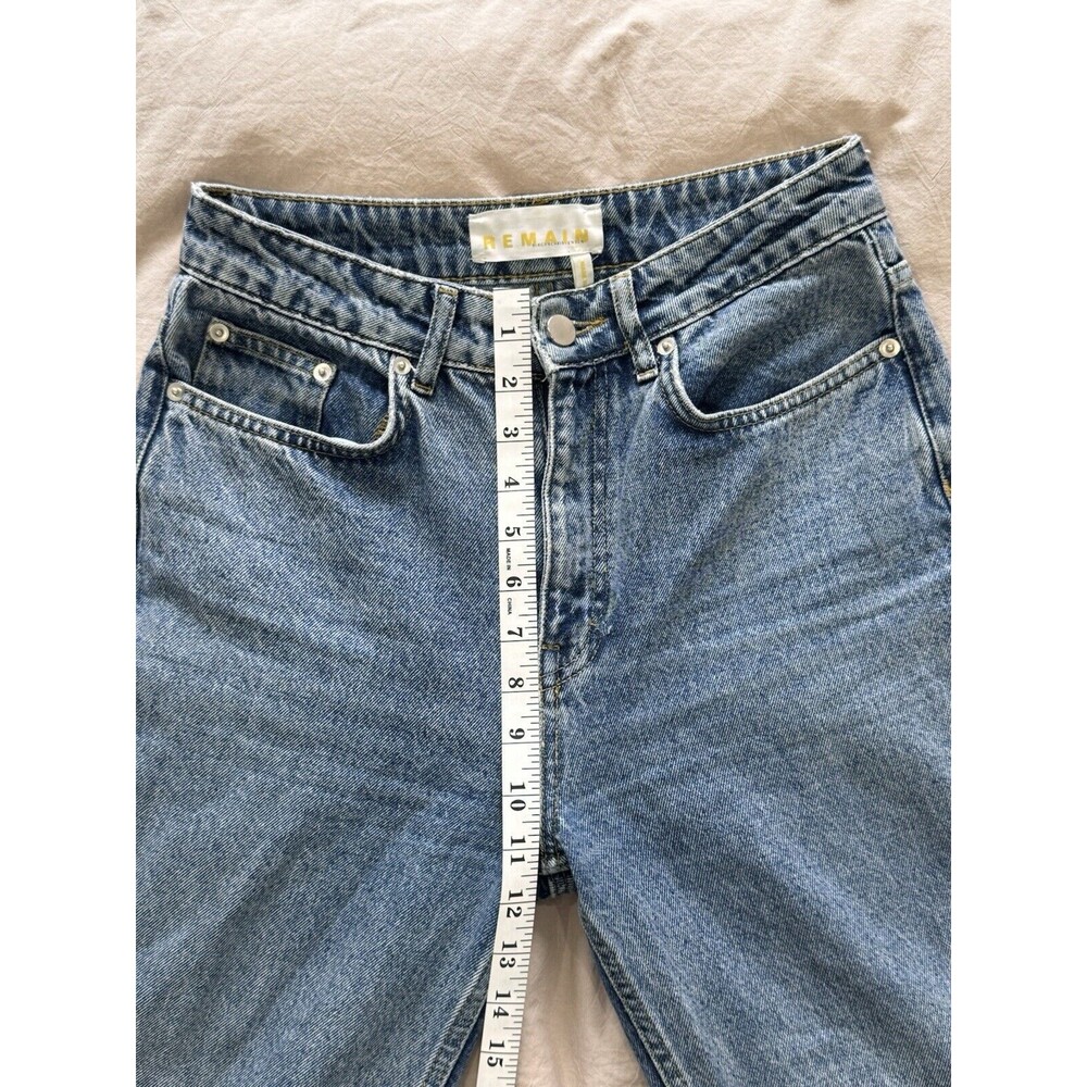 Remain Birger Christensen Jeans Womens 27 Blue Denim Lynn Straight Italy Cotton - Picture 8 of 10